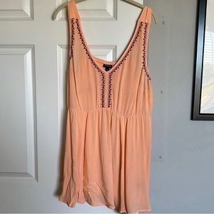Torrid Peach Flowy Tank Top Size 1X-2X EUC